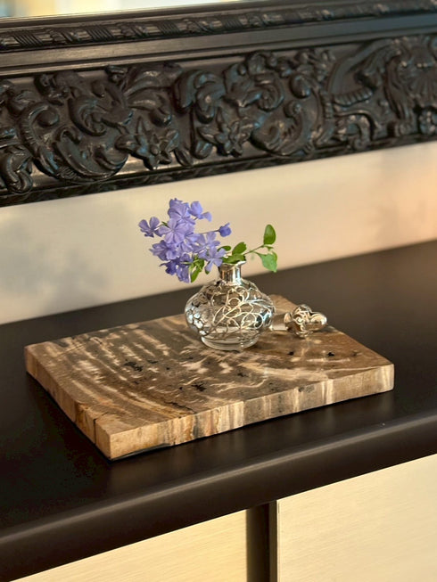 珪化木 敷板 アイボリー