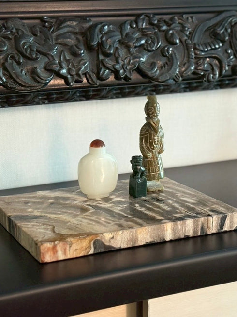 珪化木 敷板 アイボリー