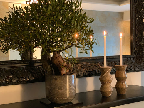 大理石スタンド ブラウン